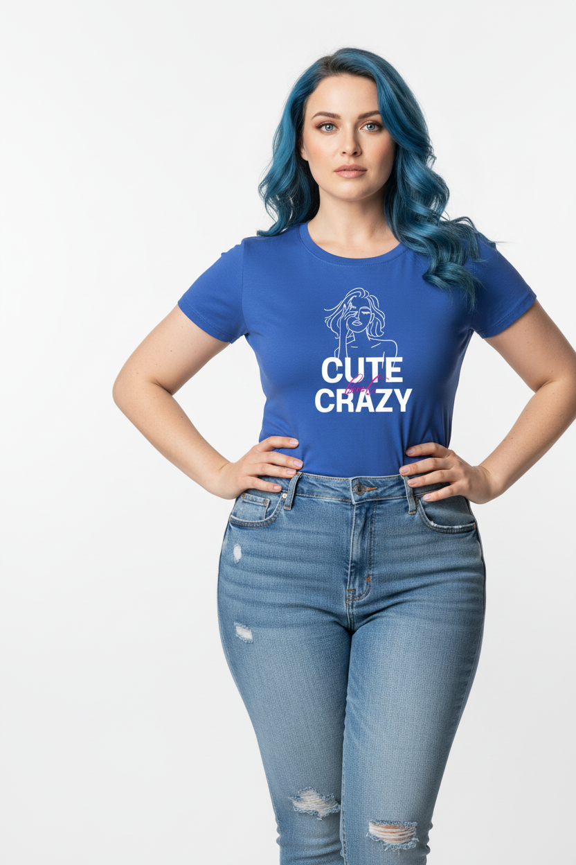 C-Labs Cute but crazy Women's Classic T-Shirt VG-40-311837515-__AT